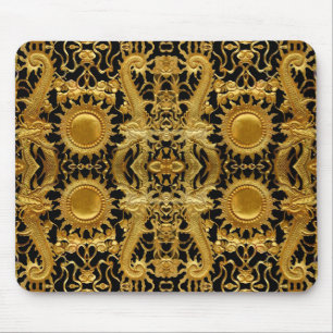 golden dragon mouse pad