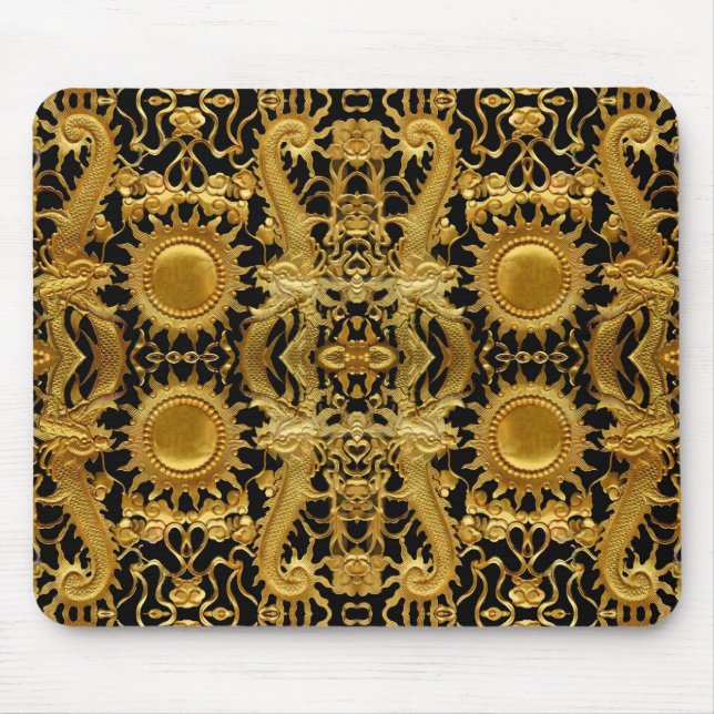 golden dragon mouse pad (Front)