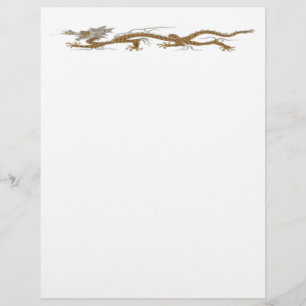 Golden Dragon Of Buddhan Letterhead