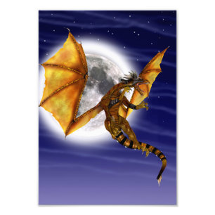 Golden Dragon Photo Print