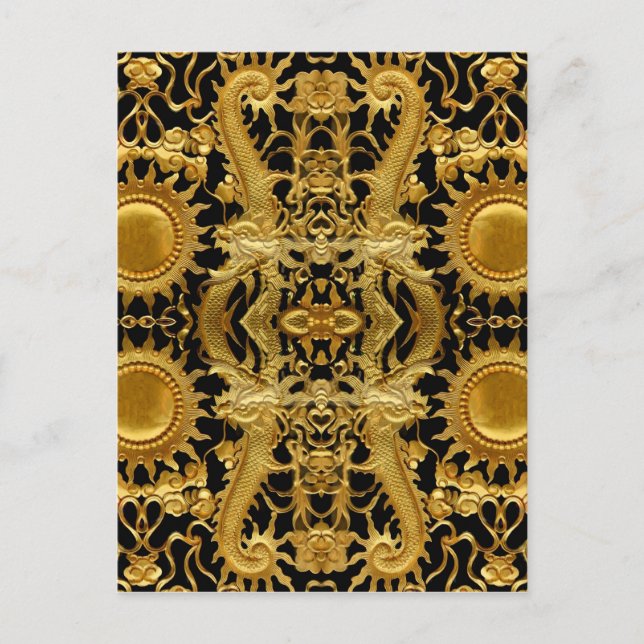 golden dragon postcard (Front)