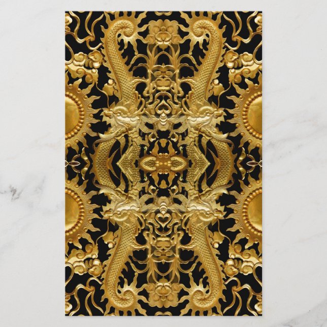 golden dragon stationery (Front)