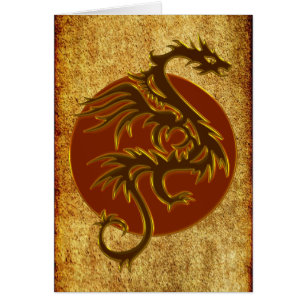 Golden Dragon Sun   antique style