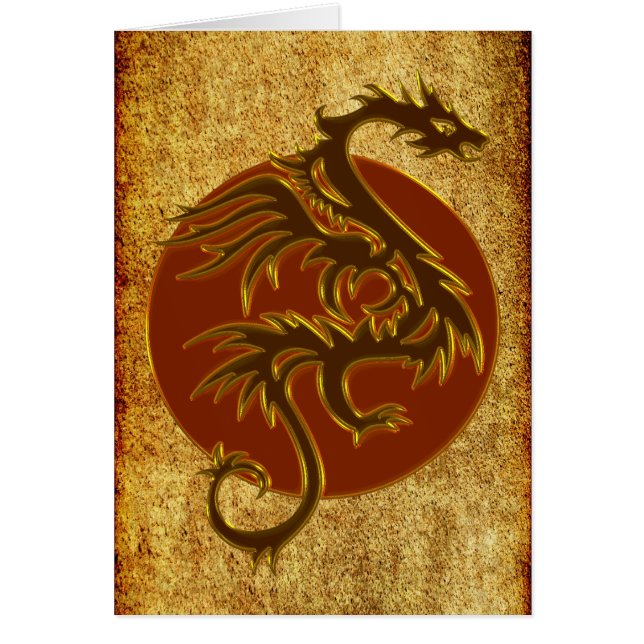 Golden Dragon Sun | antique style (Front)