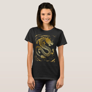 Golden Dragon Swirl of Gold T-Shirt