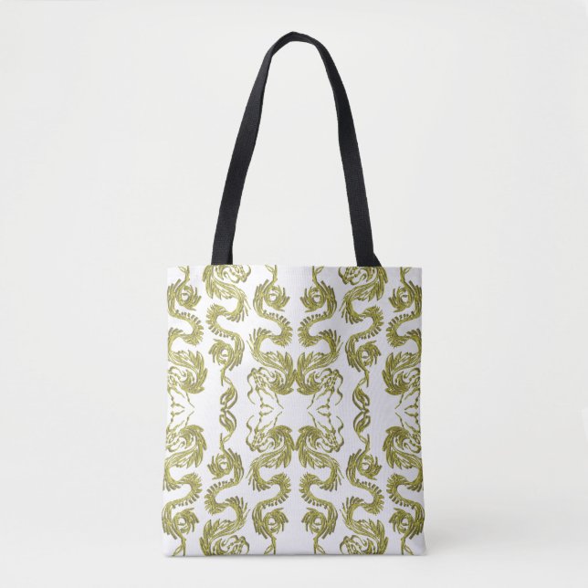 golden dragon tote bag (Front)