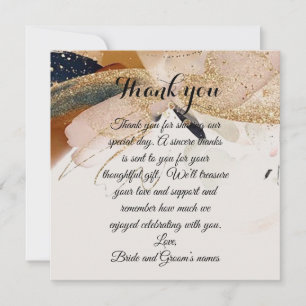 “Golden Dragonfly” Thank-You Card