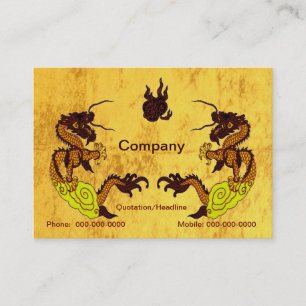Golden Dragons Business Card