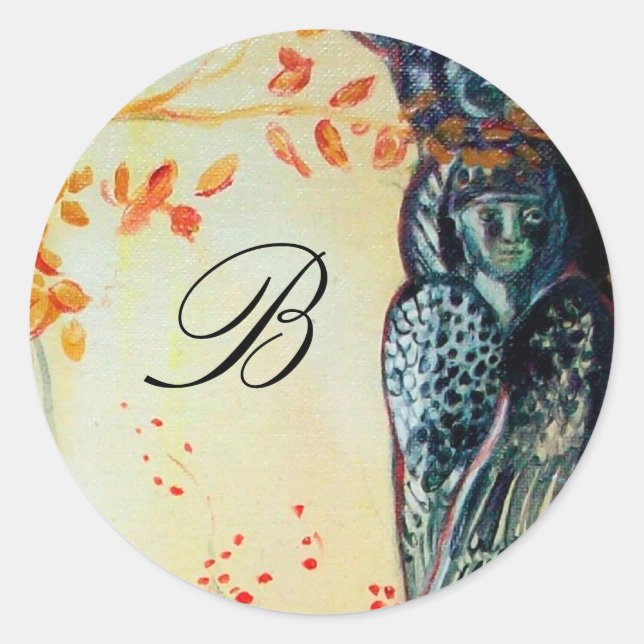 GOLDEN DREAM ,monogram Classic Round Sticker (Front)