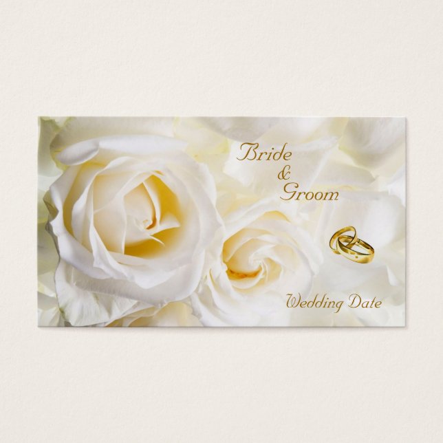 Golden Dream Wedding Favour Tag (Front)