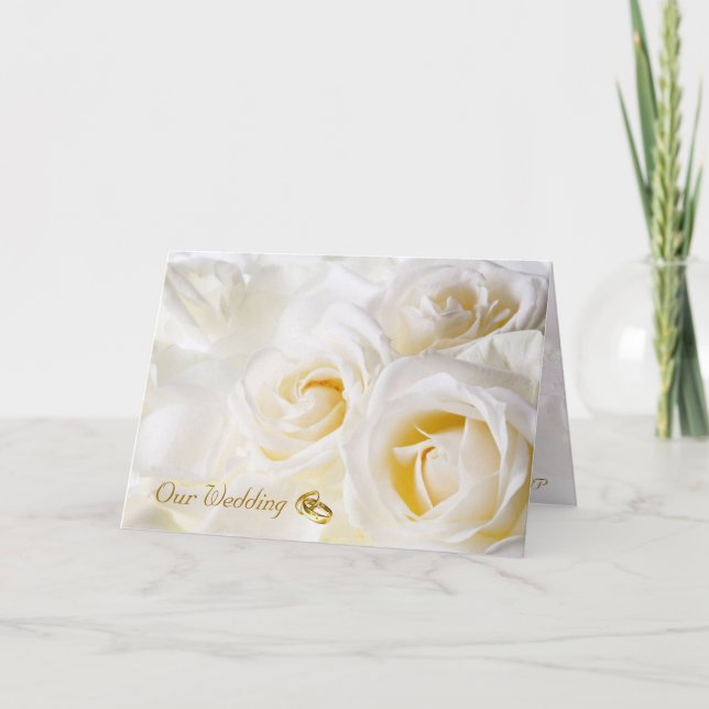 Golden Dream Wedding Invitation Card (Front)