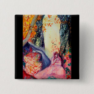 GOLDEN DREAM / Yoga Meditation Zen Garden 15 Cm Square Badge