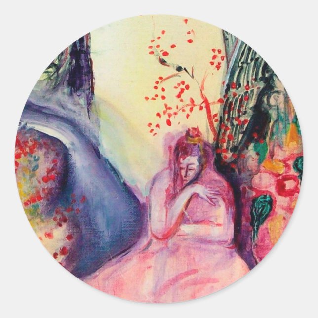 GOLDEN DREAM / Yoga Meditation Zen Garden Classic Round Sticker (Front)