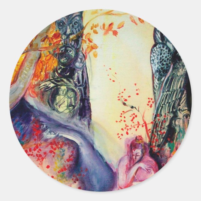 GOLDEN DREAM / Yoga Meditation Zen Garden Classic Round Sticker (Front)