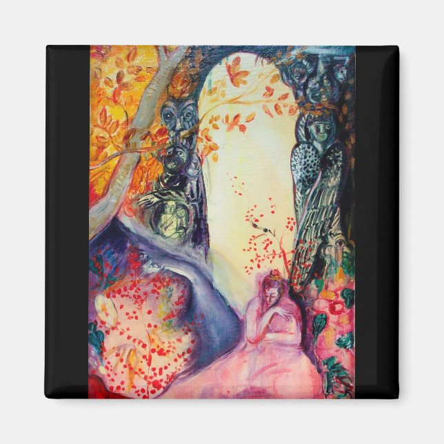 GOLDEN DREAM / Yoga Meditation Zen Garden Magnet (Front)