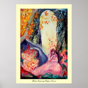 GOLDEN DREAM / Yoga Meditation Zen Garden Poster