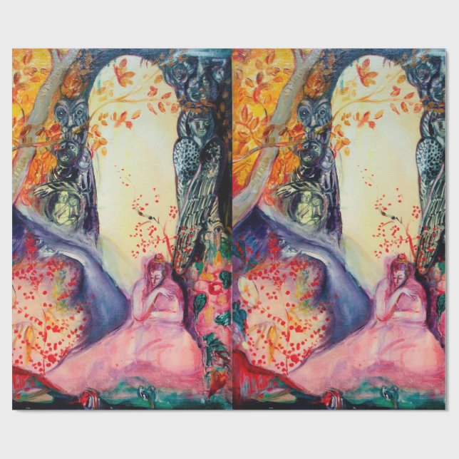 GOLDEN DREAM / Yoga Meditation Zen Garden Wrapping Paper (Flat)