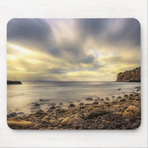 Golden Drift at the Edge of the Sea Mouse Pad