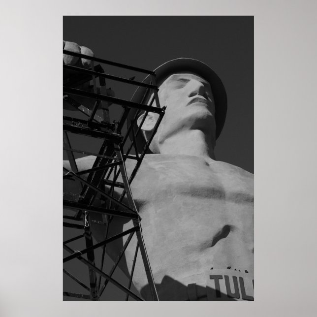 Golden Driller Statue, Tulsa, Oklahoma. 2009 Poster (Front)