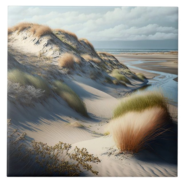 Golden Dunes Ceramic Tile (Front)