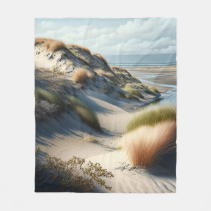 Golden Dunes Fleece Blanket