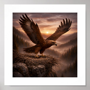 Golden Eagle (Aquila chrysaetos) – Birds of Prey  Poster