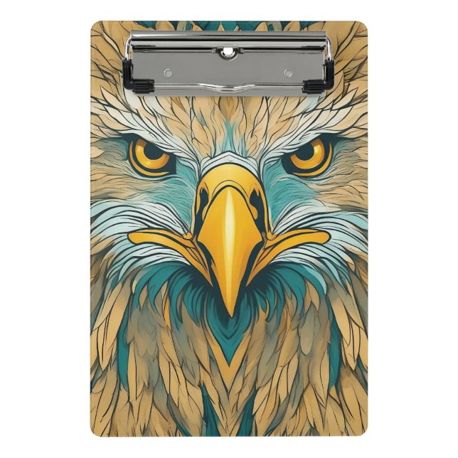Golden Eagle Artwork Mini Clipboard (Front)