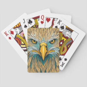 Golden Eagle Artwork Playing Cards