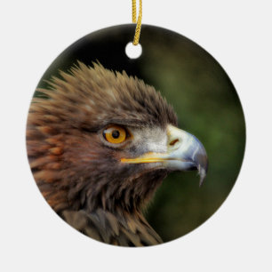 golden eagle ceramic tree decoration