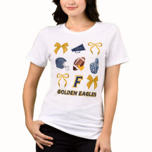 Golden Eagle Cheer Bow Shirt - Women
