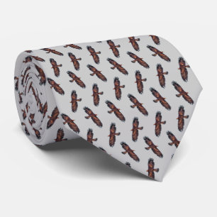 Golden Eagle Frenzy Tie Double Sided (Light Grey)