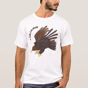 Golden eagle funny cartoon illustration T-Shirt