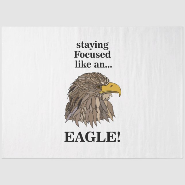Golden Eagle Head Tissue Paper (Front)