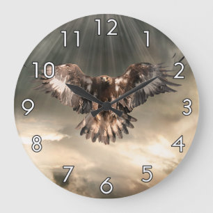 Golden Eagle Large Clock