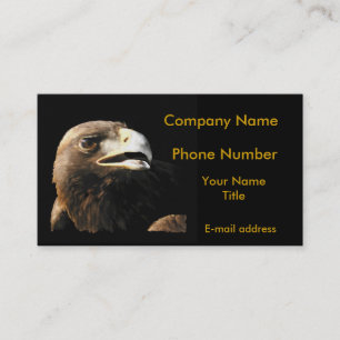 Golden Eagle Portrait Business Card