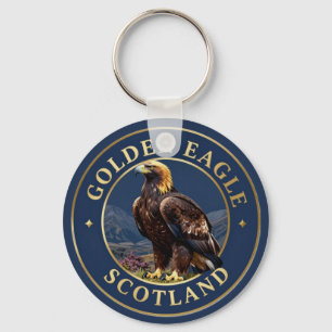 🦅 Golden Eagle Scottish Highlands Key Ring