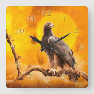 Golden Eagle THE GOLDEN ONE Square Wall Clock