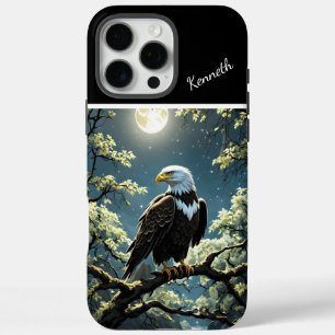 Golden Eagle Under Moonlight iPhone 16 Pro Max Case
