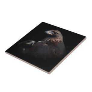 Golden Eagles: Beauties Thru the Bars Ceramic Tile