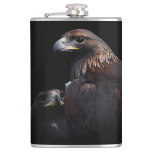 Golden Eagles: Beauties Thru the Bars Hip Flask