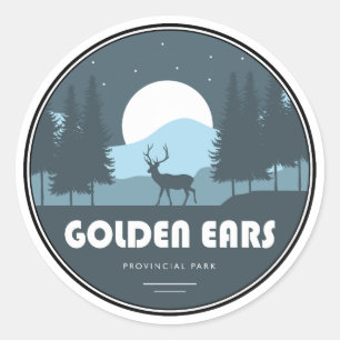 Golden Ears Provincial Park Deer Classic Round Sticker
