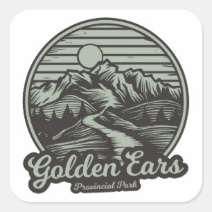 Golden Ears Provincial Park Mountain Trail Square Sticker