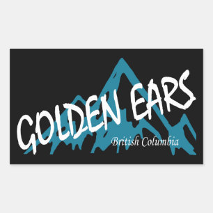 Golden Ears Provincial Park Mountains Rectangular Sticker