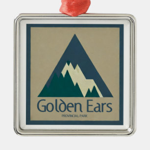 Golden Ears Provincial Park Rustic Metal Ornament