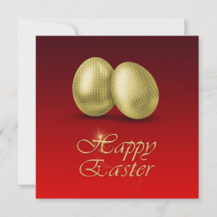 Golden Easter Eggs - Easter Brunch Invitation