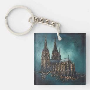 Golden Echo of the Cathedral Key Ring