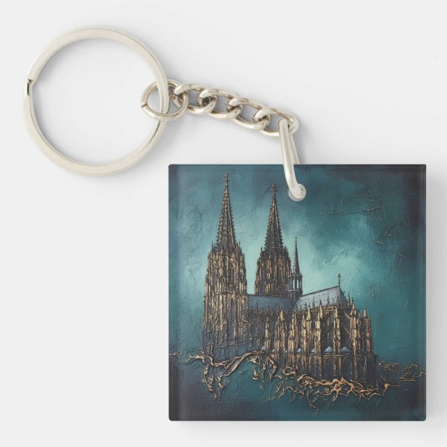 Golden Echo of the Cathedral Key Ring (Front)