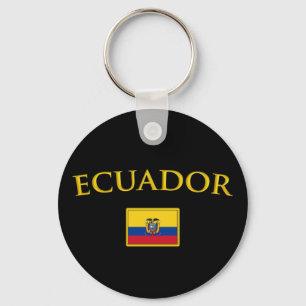 Golden Ecuador Key Ring