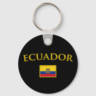 Golden Ecuador Key Ring