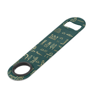 Golden Egyptian Hieroglyphs Typography Egypt